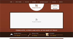 Desktop Screenshot of feminahotel.net